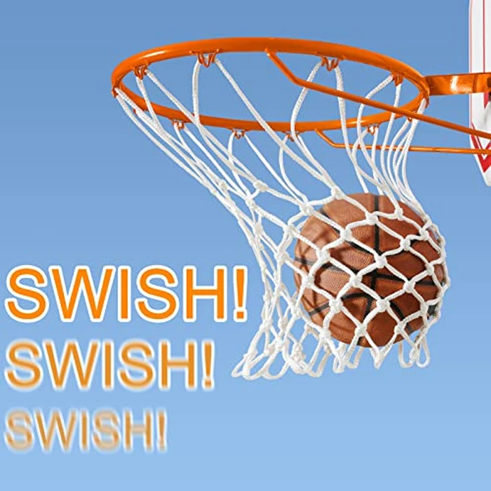 NEIJIANG Basketball Net Replacement Outdoor, Upgraded Thickening Heavy Duty, All Weather Anti Whip, Fits Standard Indoor or Outdoor 12 Loops Rim by NEIJIANG - Image 5