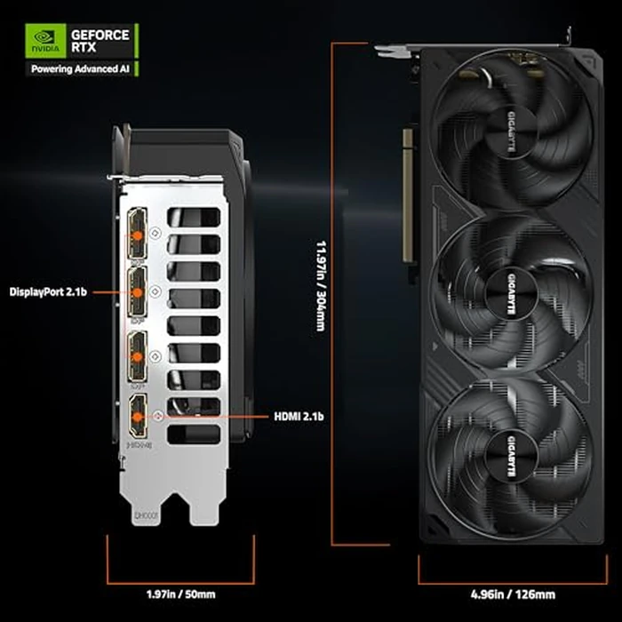 GIGABYTE GeForce RTX 5080 16GB GDDR6X PCIe Gaming Graphics Card with DisplayPort for Desktop by GIGABYTE - Image 7