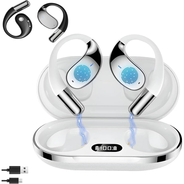 Cotgot Language Translation Earbuds with 144 Language Translation HAZ1 - White by Cotgot - Image 1
