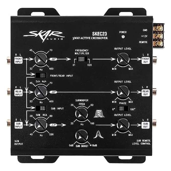 Skar Audio SKEC23 3-Way 6 Channel Electronic Crossover by Skar Audio - Image 2