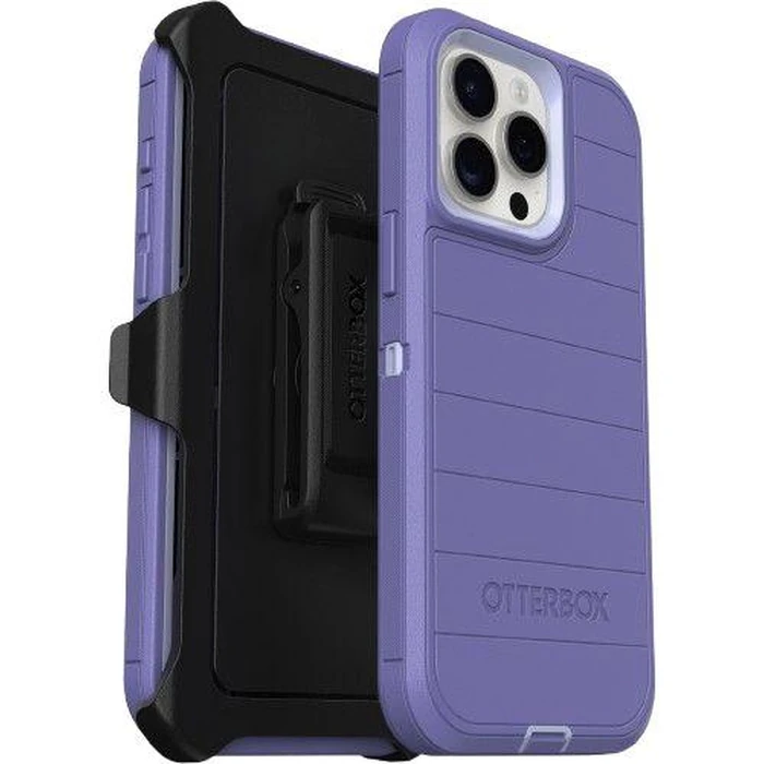 OtterBox Defender Pro Series Phone Case for iPhone 15 Pro Max - Mountain Majesty (Purple) by OtterBox - Refurbished - Brand New condition