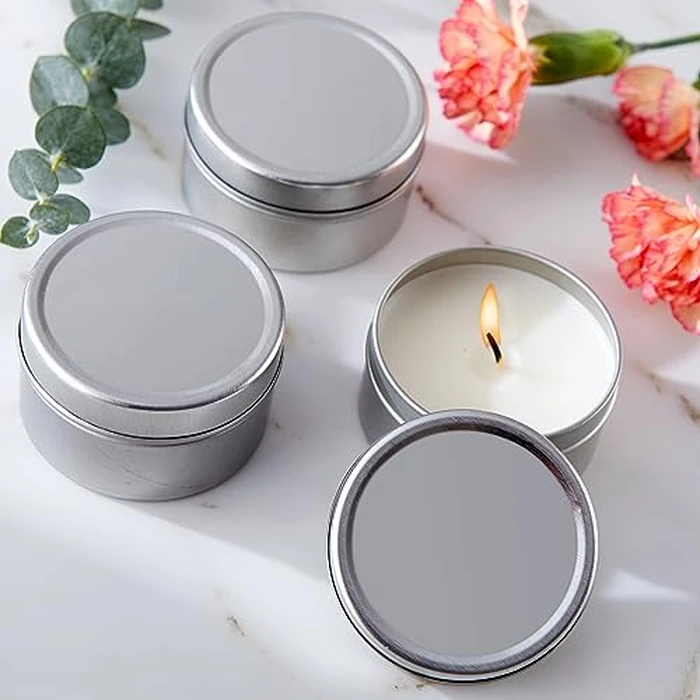 Kate Aspen Travel Size Vanilla Scented Candle Tins with Lids (Set of 12), Bridal Shower Favors, Wedding Favors, Bridesmaid Gifts by Kate Aspen - Image 1