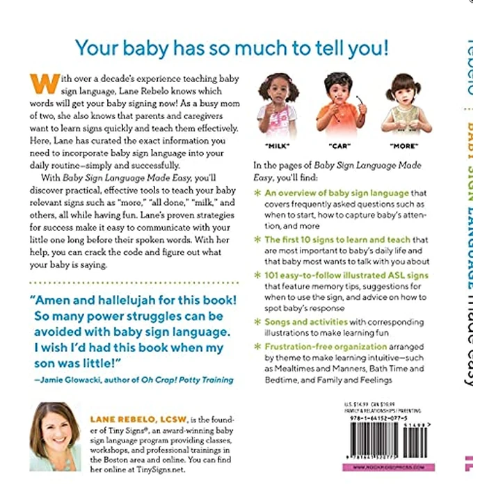 Baby Sign Language Made Easy: 101 Signs to Start Communicating with Your Child Now by Rockridge Press - Image 3