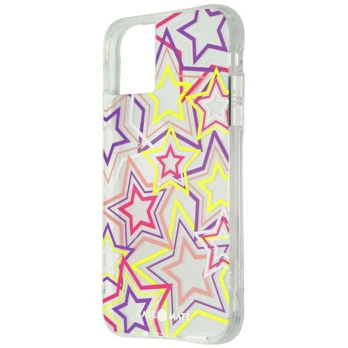 Case-Mate Tough Prints Series Phone Case for iPhone 13 Mini - Neon Stars by Case-Mate - Image 1