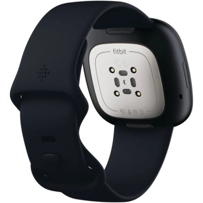 Fitbit Sense Advanced Health Smartwatch - 40mm - Graphite Stainless Steel Case with Carbon Silicone Silicone Band by Fitbit - Image 3