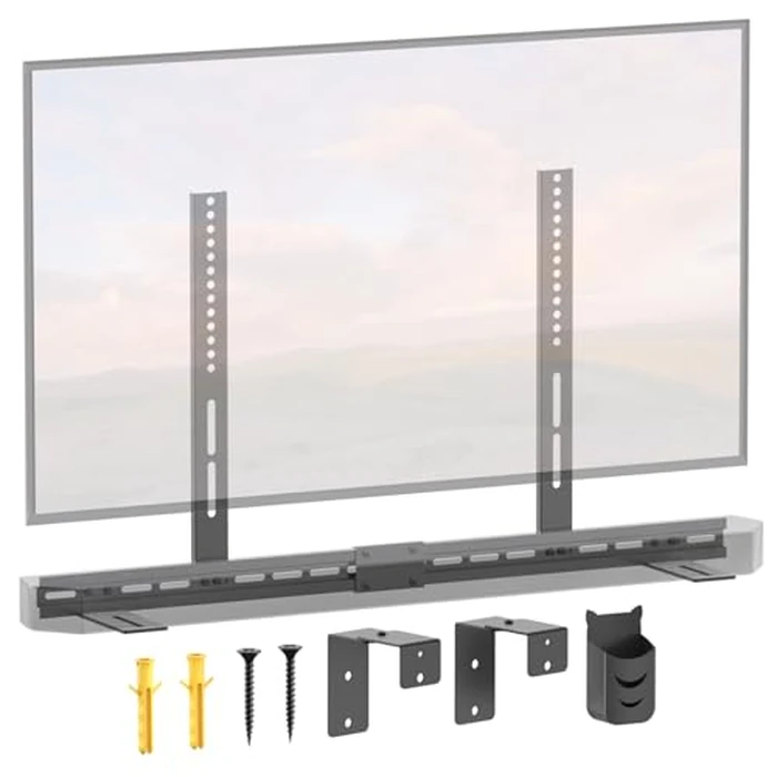 Soundbar TV Mount for Samsung Soundbar TV Mounts HW-Q990C/HW-Q990D/Q930C/HW-Q930B/HW-Q930D and More - Height Adjustable Bracket for Samsung Sound bar Mounting WR Speaker Wall Mounts & Remote Holder by notiela - Image 1