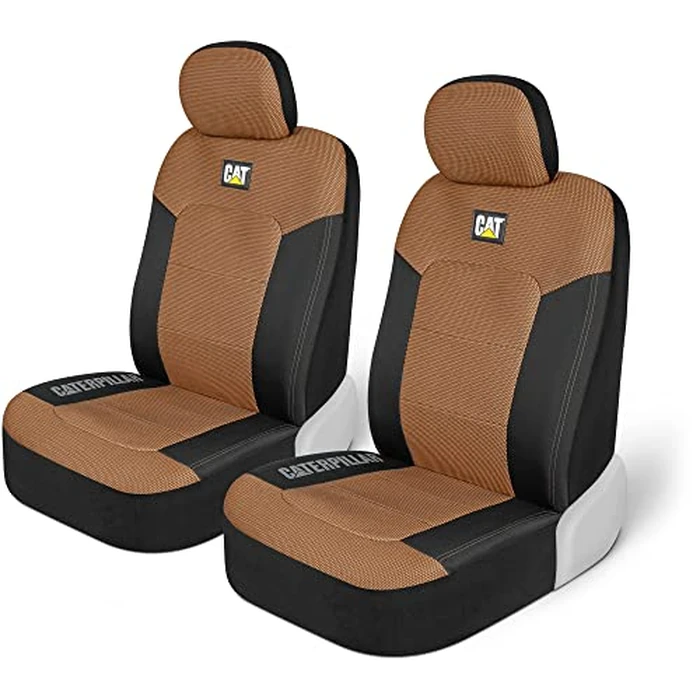 BDK Auto CASC-2284-BG: Cat 4Pc Mesh + Gabardine Seat Cover (Beige) by CAT - Used - Like New condition