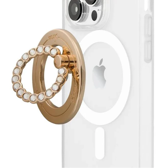 Sonix MagLink Removable Phone Rhinestone Ring - Gold/Clear by Sonix - Image 1