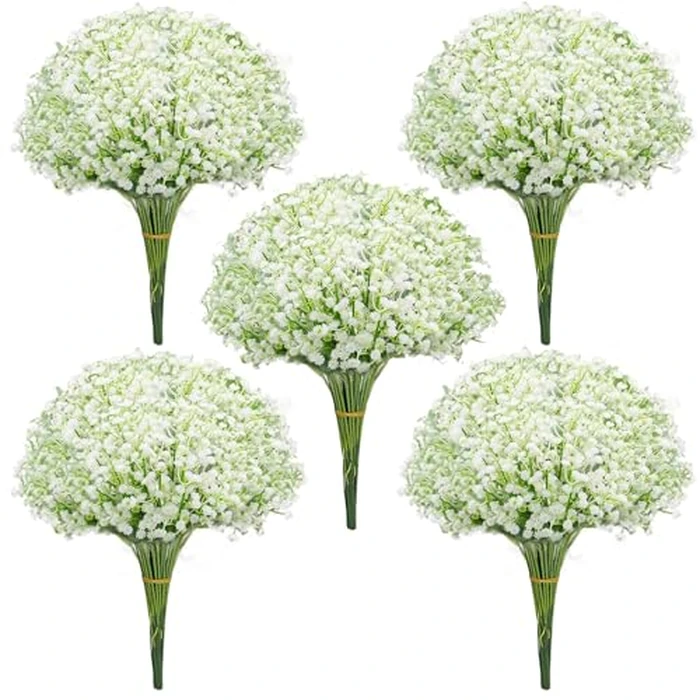 Eeaivnm 100 Pcs Artificial Baby's Breath Flowers,Artificial Flowers Real Touch Fake Gypsophila Bulk for Wedding Centerpieces, Home Party Garden Decoration by Eeaivnm - Image 1
