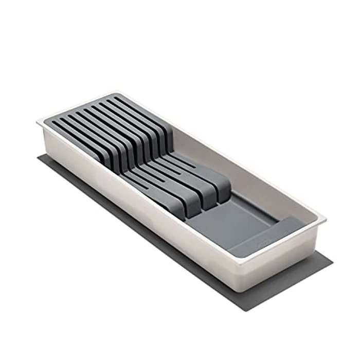 OXO Good Grips Kitchen Drawer Organizer, Compact Knife, White by OXO - Used - Good condition - CA$15.05
