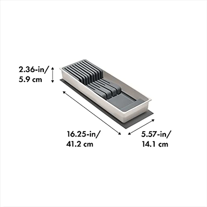 OXO Good Grips Kitchen Drawer Organizer, Compact Knife, White by OXO - Image 2