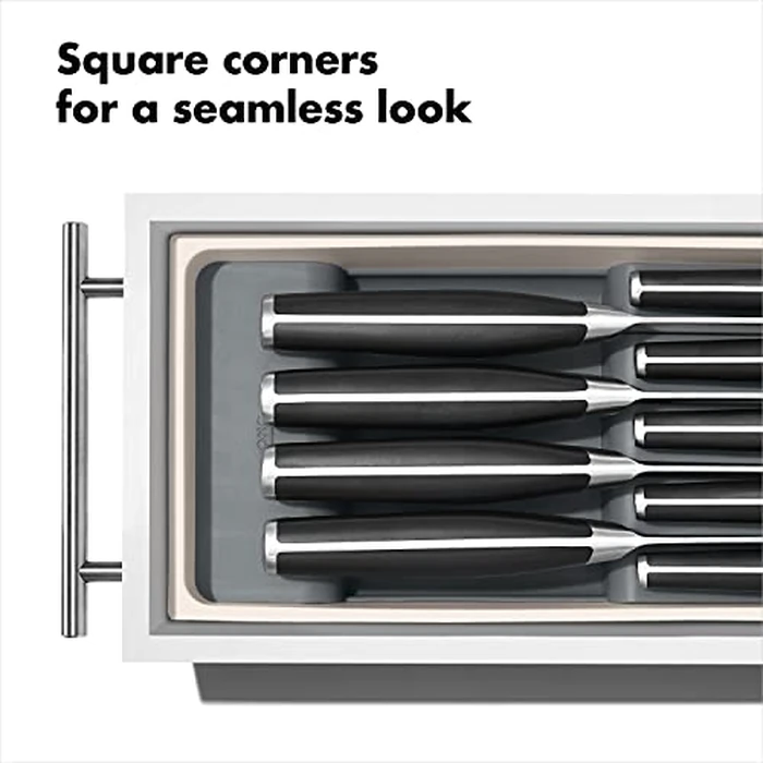 OXO Good Grips Kitchen Drawer Organizer, Compact Knife, White by OXO - Image 5