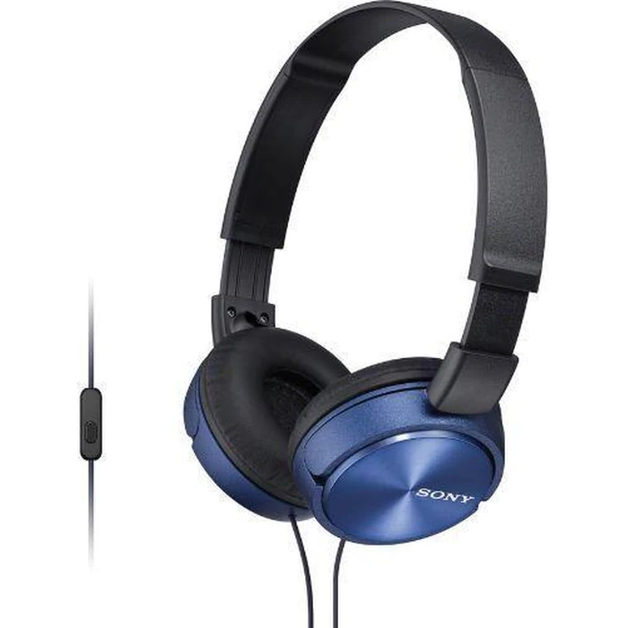 Sony MDR-ZX310AP Wired On-Ear Folding Headphones - Blue by Sony - Refurbished - Excellent condition