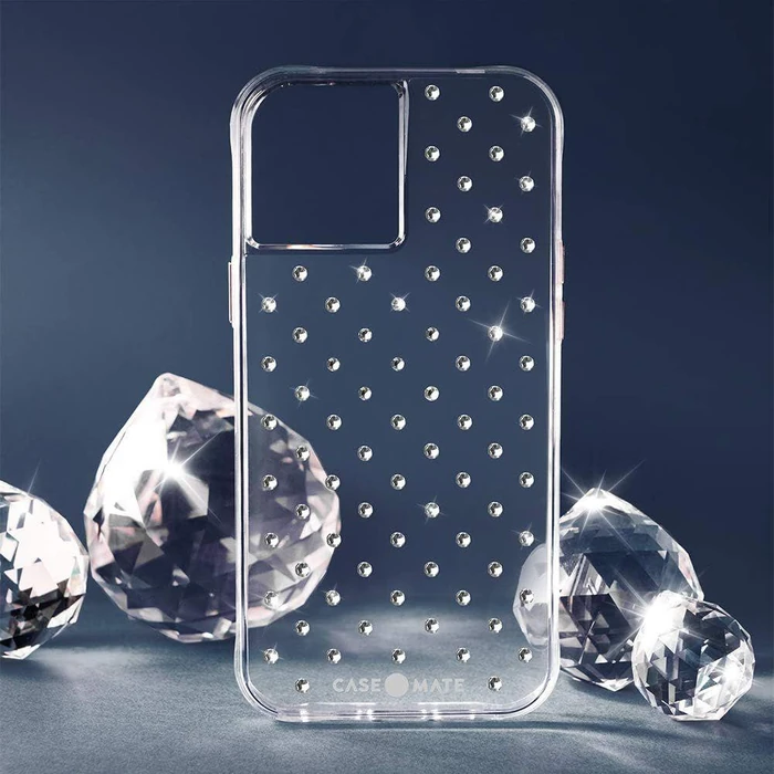 Case-Mate Sheer Gems Hard Phone Case for Apple iPhone 12 Mini - Iridescent Gems by Case-Mate - Image 4
