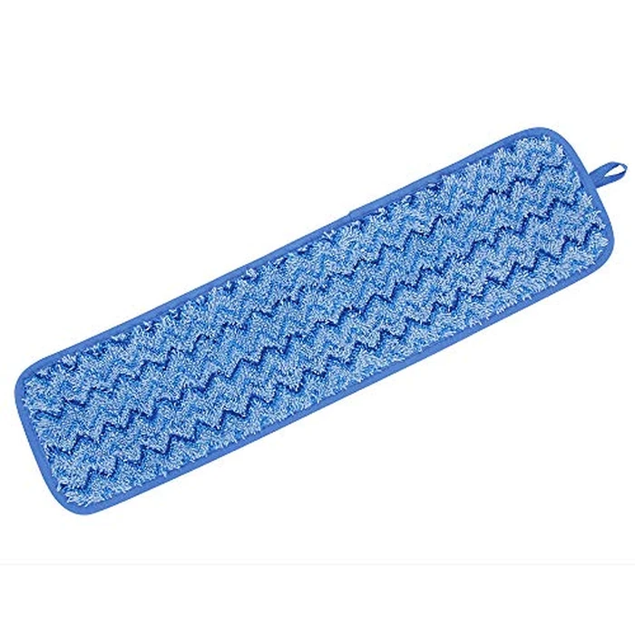 Rubbermaid Commercial Products Mop Head for Microfiber Damp Mop, 18-Inch, Blue, Heavy-Duty Single Sided Cleaning Cloth for Hardwood/Tile/Laminated Floors in Kitchen/Lobby/Office by Rubbermaid Commercial Products - Used - Like New condition - US$11.76