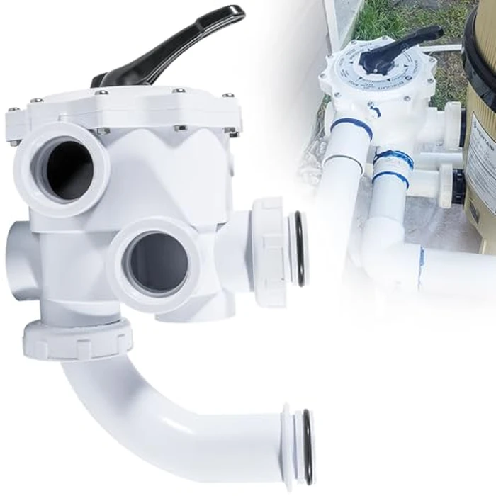 E-cowlboy 261152 2-Inch Threaded Multiport Valve for FNS, FNS Plus, Nautilus Plus Pool and Spa D.E. Filters Side Mount Rebuild Kit 7.5" Centerline SM2-PP2 SM-20-2 Upgraded White by E-cowlboy - Used - Like New condition - US$92.63