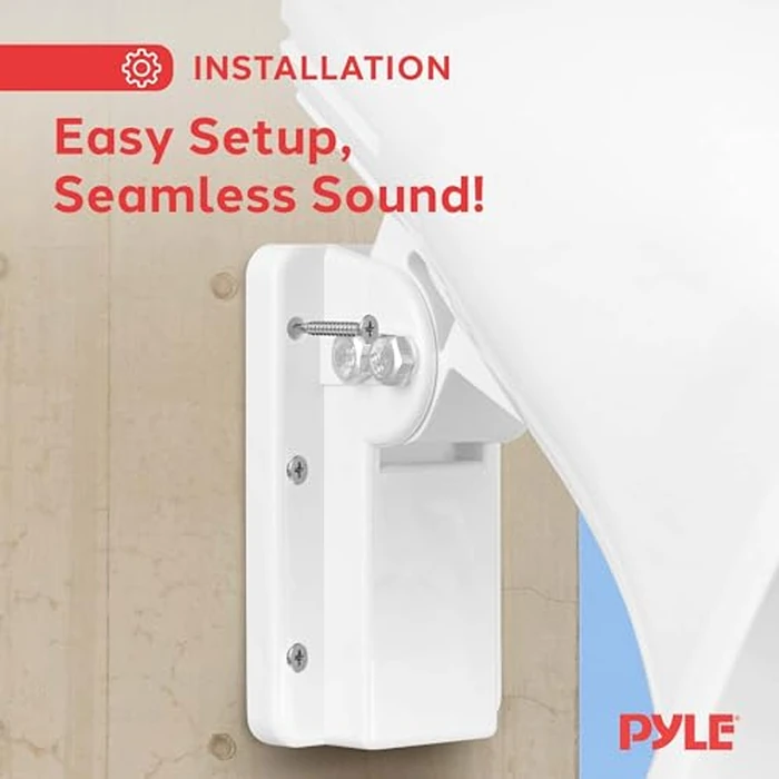 Indoor / Outdoor PA Horn Speaker - 8” Portable PA Speaker with 8 Ohms Impedance & 65 Watts Peak Power - Mounting Bracket & Hardware Included by Pyle - Image 5