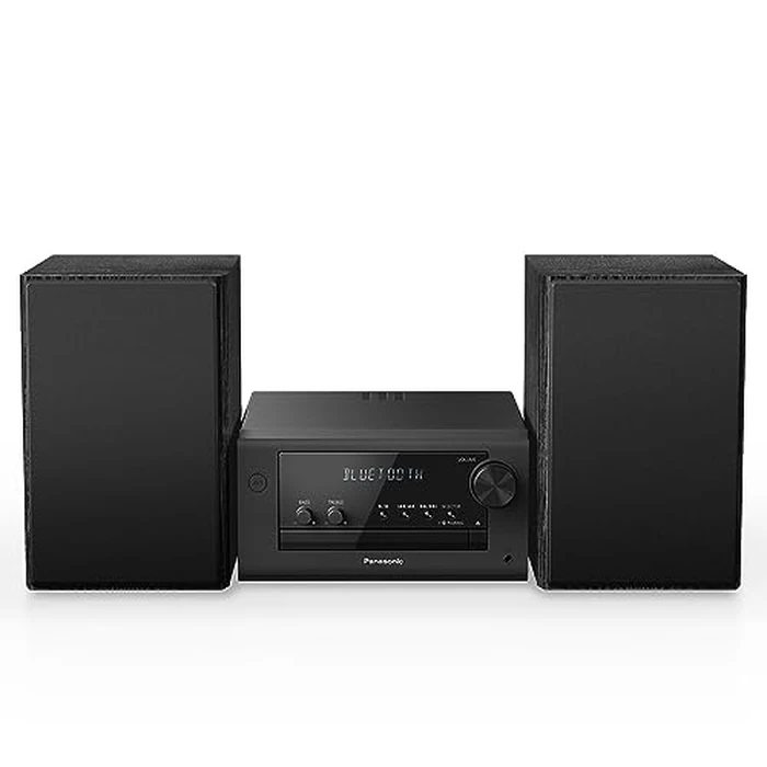 Panasonic Compact Stereo System with CD Player, Bluetooth, FM Radio and USB with Bass and Treble Control, 80W Stereo System for Home with Remote Control - SC-PM700PP-K (Black) by Panasonic - Image 1