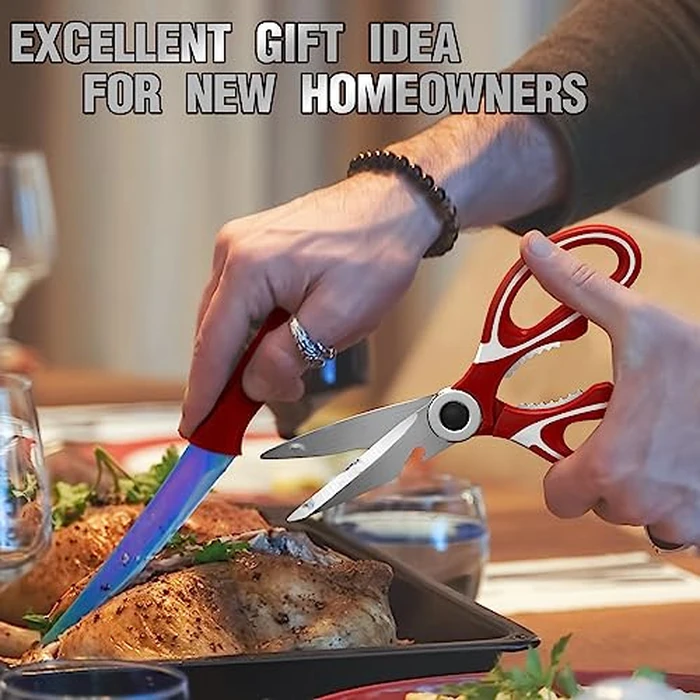 Kitchen Utensils Set- Umite Chef 34 PCs Cooking Utensils with Grater, Spoon Spatula, Heat Resistant Food Grade Silicone, Stainless Steel Handles Kitchen Gadgets Tools Set for Nonstick Cookware(Red) by Umite Chef - Image 7