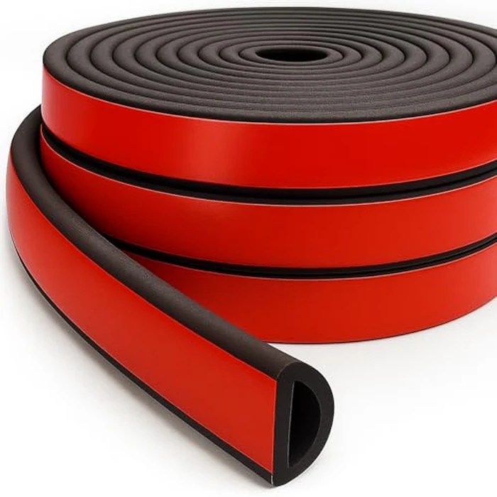 Weather Stripping Door Seal Strip 26FT - EPDM D-Shape Foam Rubber with Tape for Home Door, Window, Garage, RV, Truck, Boat, Marine Hatch - 0.75"x0.375" by CMILAI - Used - Very Good condition - US$24.20