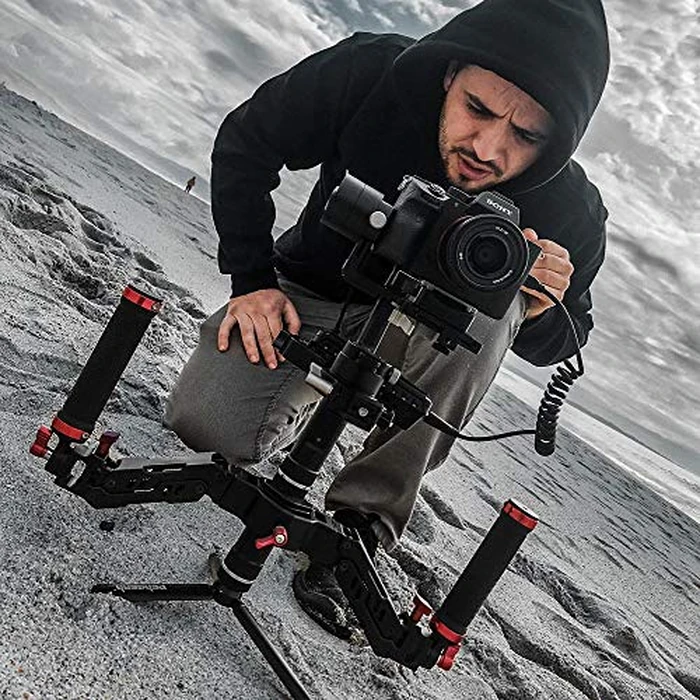 DIGITALFOTO Ares Z Axis Spring Gimbal Dual Handle,Damping Detachable Dual Grip Compatible with Crane 2, DJI RS2/RS3 Pro/RS4/RS 4 Pro/Mini/Ronin S/SC, FEIYU AK2000/4000, Moza Air 2 Axis Gimbal by DF DIGITALFOTO - Image 2