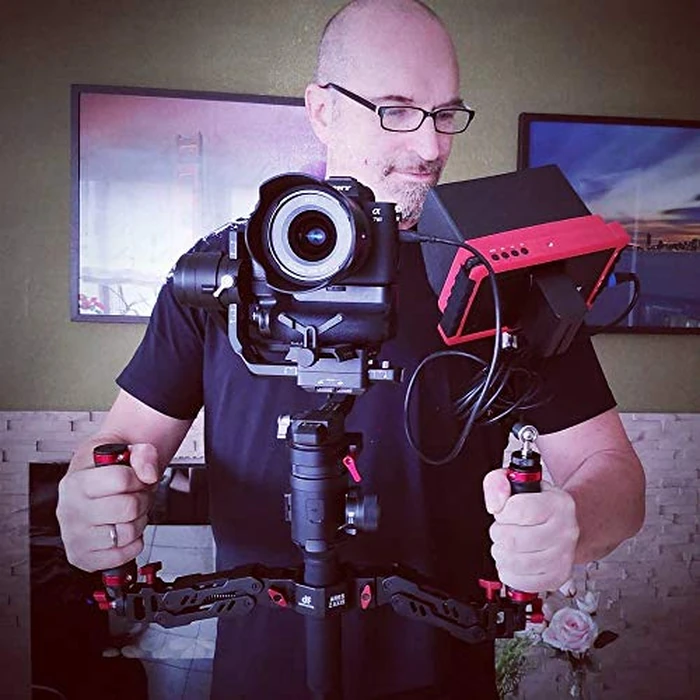 DIGITALFOTO Ares Z Axis Spring Gimbal Dual Handle,Damping Detachable Dual Grip Compatible with Crane 2, DJI RS2/RS3 Pro/RS4/RS 4 Pro/Mini/Ronin S/SC, FEIYU AK2000/4000, Moza Air 2 Axis Gimbal by DF DIGITALFOTO - Image 6