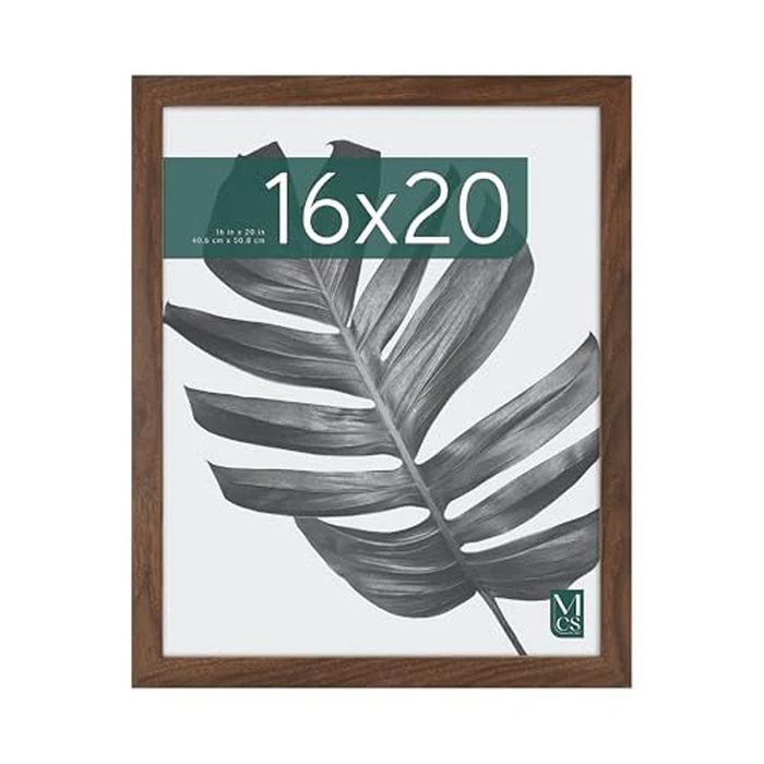 MCS Studio Gallery 16x20 Poster Frame Walnut Woodgrain Engineered Wood, Vertical & Horizontal Wall Hanging Large Picture Frame for Photos, Posters & Art Prints (1-Pack) by MCS - Used - Very Good condition - US$22.08