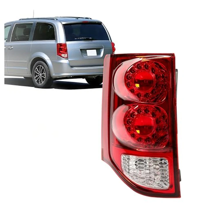 HECASA Left Tail Light Compatible with 2011-2020 Dodge Grand Caravan & Ram C/V Replacement for 05182535AF Rear Brake Lamp Taillight Tail Lamp Driver Side by HECASA - Image 1