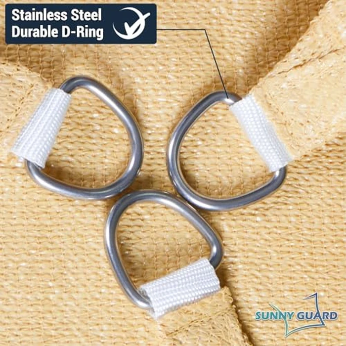 SUNNY GUARD Sun Shade Sail 10' x 13' Rectangle Sand UV Block Sunshade for Backyard Yard Deck Patio Garden Outdoor Activities and Facility(We Make Custom Size) by SUNNY GUARD - Image 6