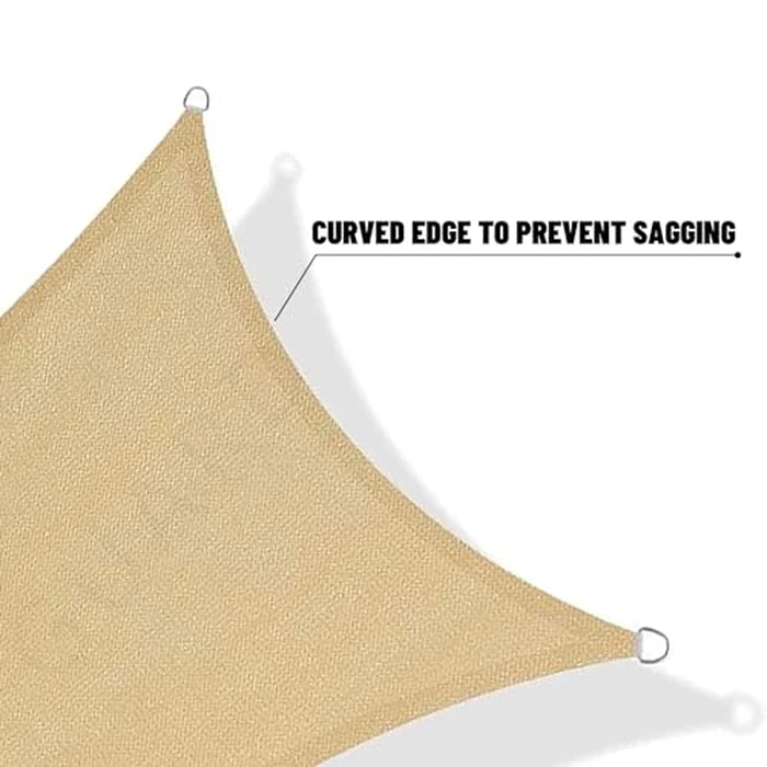 SUNNY GUARD Sun Shade Sail 10' x 13' Rectangle Sand UV Block Sunshade for Backyard Yard Deck Patio Garden Outdoor Activities and Facility(We Make Custom Size) by SUNNY GUARD - Image 7