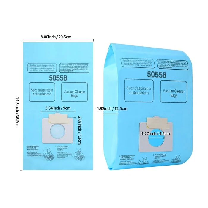 Gudotra 20 Pack Replacement 5055 Vacuum Bags for Canister Type C/Q 5055 50555 50557 50558 50403 50410 53291 Type C-5 C-18 Blue by Gudotra - Image 2