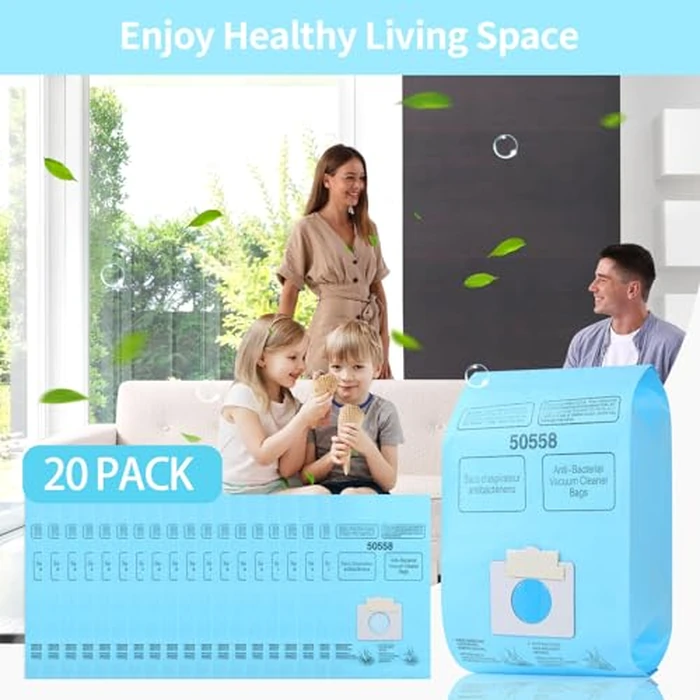 Gudotra 20 Pack Replacement 5055 Vacuum Bags for Canister Type C/Q 5055 50555 50557 50558 50403 50410 53291 Type C-5 C-18 Blue by Gudotra - Image 6