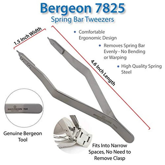 Bergeon 7825 Spring Bar Tweezer Lug Removal Fitting Tool by Bergeon - Image 2