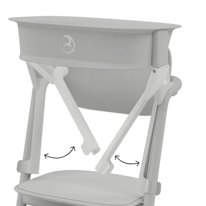 Cybex LEMO Training Tower Accessory - Supports Children's Elevated Exploration, Easy Adjustment, Compact Size, Compatible with LEMO 2 High Chair - Suede Grey by Cybex - Image 4