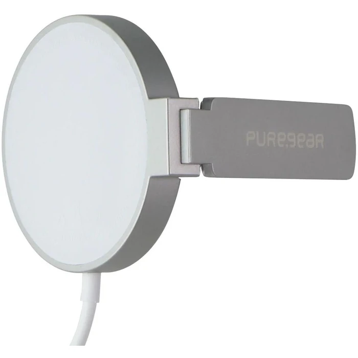 PureGear 15W Wireless Qi Fast-Charging Magnetic Pad for MagSafe with Kickstand - White by PureGear - Refurbished - Excellent condition