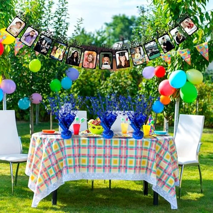 FUBININA 12 Pack Metallic Foil Spray Centerpiece Star Table Decoration Burst Table Centerpieces for Birthday New Years Nye Wedding Anniversary Graduation Holiday Party Supplies Decor, Navy Blue by FUBININA - Image 6