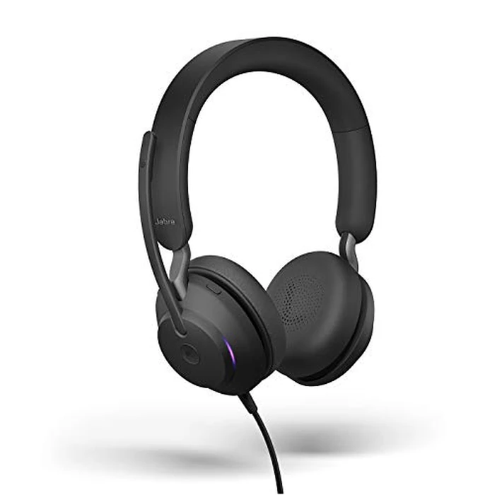 Jabra Evolve2 40 MS Wired Headphones, USB-A, Stereo, Black - Telework Headset for Calls and Music, Enhanced All-Day Comfort, Passive Noise Cancelling Headphones, MS-Optimized with USB-A Connection by Jabra - Used - Like New condition - US$68.81