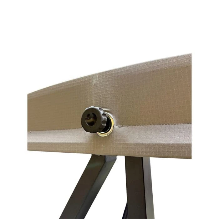 Garden Winds Custom Fit Replacement Canopy Top Cover Compatible with The Agio 1807284, 1807309, 514877 Luna Woven Patio Swing - Upgraded Performance Riplock 350 Fabric - Slate Gray by Garden Winds - Image 7