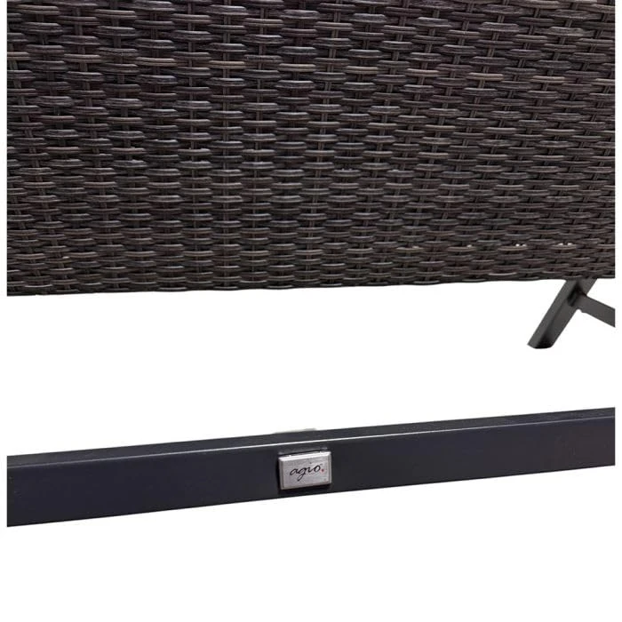 Garden Winds Custom Fit Replacement Canopy Top Cover Compatible with The Agio 1807284, 1807309, 514877 Luna Woven Patio Swing - Upgraded Performance Riplock 350 Fabric - Slate Gray by Garden Winds - Image 8