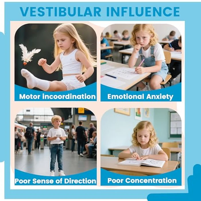 Pterying 21" L x 19" W Large Size Spinning Chair for Autistic Kids, Autism Sensory Products, Sensory Toys Gifts for Kids with Autism & ADHD, Outdoor/Indoor Toys for Kids Ages 4-8, Azure Rounded Shape by Pterying - Image 7