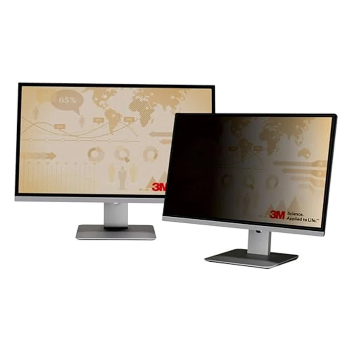 3M Computer Privacy Screen Filter for 24 inch Monitors - Black - Widescreen 16:10 - PF240W1B by 3M - Image 4