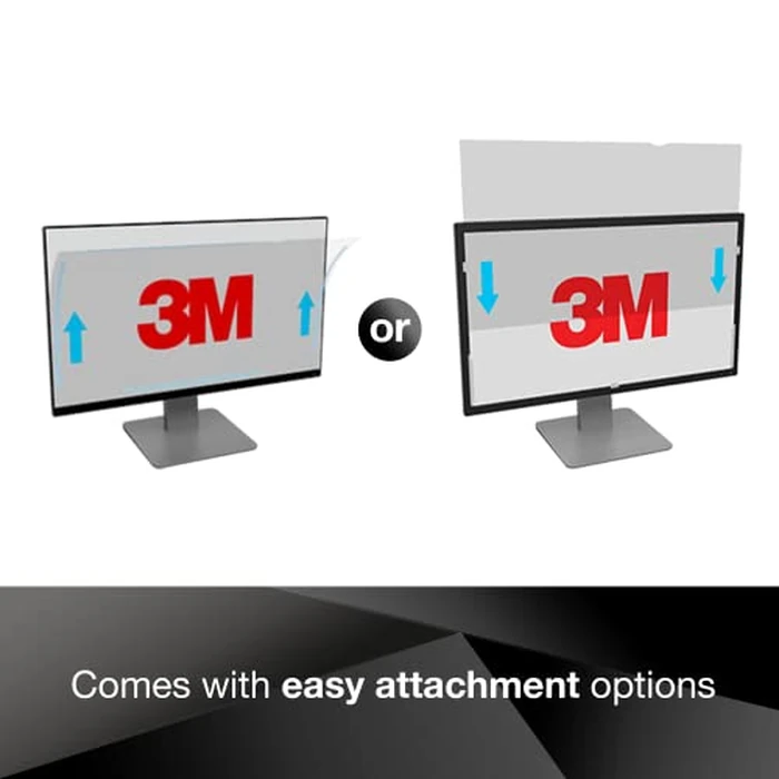 3M Computer Privacy Screen Filter for 24 inch Monitors - Black - Widescreen 16:10 - PF240W1B by 3M - Image 5