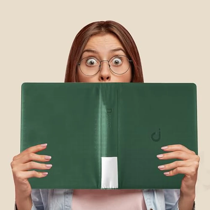 D DACCKIT Top Loader Binder, Holds Cards - 9 Pocket Top Loader Binder for 3" x 4" Rigid Card Holders for Trading Cards or Sports Cards, Model A - Blackish Green by D DACCKIT - Image 2