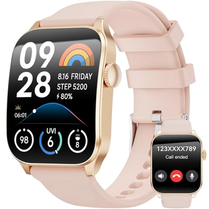 Curve Smart Watch for Men Women, 1.91" Smartwatches with 120+ Sport Modes, Fitness Tracker with Bluetooth Call, Waterproof Activity Tracker Smartwatch for iOS Android Phones by Haulvean - Image 1