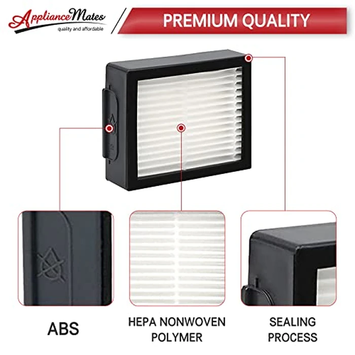 HEPA Filters Replacement for iRobot Roomba E I & J Series i7 i7+/plus i3 i3+ E5 E6 E7 i4 i4+ i5 i5+ i6 i6+ i8 i8+ Vacuum Cleaner, 12 Pack High Efficiency Filters + 1 Cleaning Brush by APPLIANCEMATES - Image 5