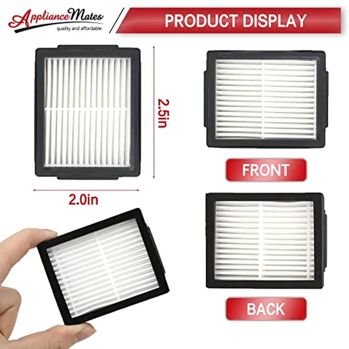HEPA Filters Replacement for iRobot Roomba E I & J Series i7 i7+/plus i3 i3+ E5 E6 E7 i4 i4+ i5 i5+ i6 i6+ i8 i8+ Vacuum Cleaner, 12 Pack High Efficiency Filters + 1 Cleaning Brush by APPLIANCEMATES - Image 6
