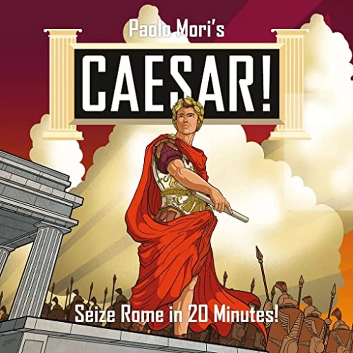 Caesar! Seize Rome in 20 Minutes - A Board Game by Floodgate Games - 1-2 Players - Board Games for Family - 20 Minutes of Gameplay - Games for Family Game Night - for Teens and Adults Ages 14+ by Plastic Soldier - Used - Very Good condition