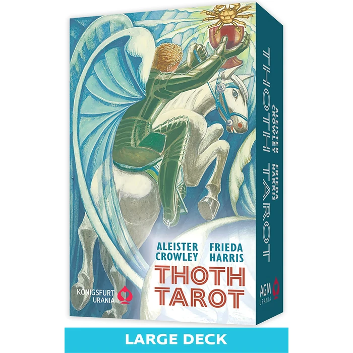 Crowley Thoth Tarot Deck (Large Edition): 78-Card Thoth Tarot Deck (Large Edition) by Aleister Crowley, with Egyptian Symbolism, Qabalistic & Astrological Insights, Occult Knowledge, Painted by Lady Frieda Harris, Plus Booklet by U.S. Games Systems, Inc. - Used - Good condition