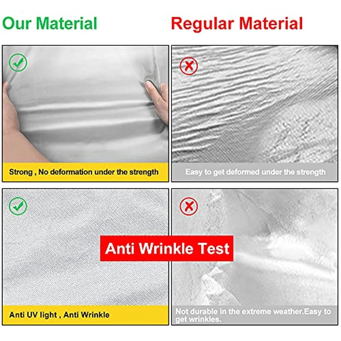 uxcell 3XL Non-Waterproof SUV Cover - Lightweight Sun/Rain Protection for Mid-Size SUVs (4.9m X1.8m X1.5m) by uxcell - Image 6