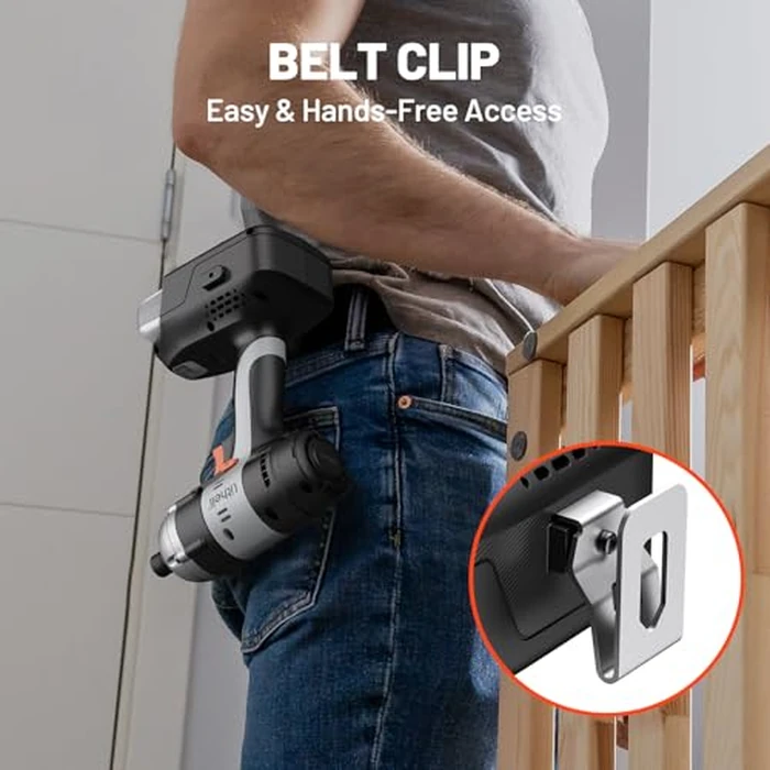 Litheli 20V Cordless Impact Driver with 2.0Ah Battery, 1593 In-lbs Max Torque, 1/4" Hex Power Impact Driver Set, 3000 IPM, 2800 RPM for Vehicle Maintenance, DIY & Home Improvement by LiTHELi - Image 5